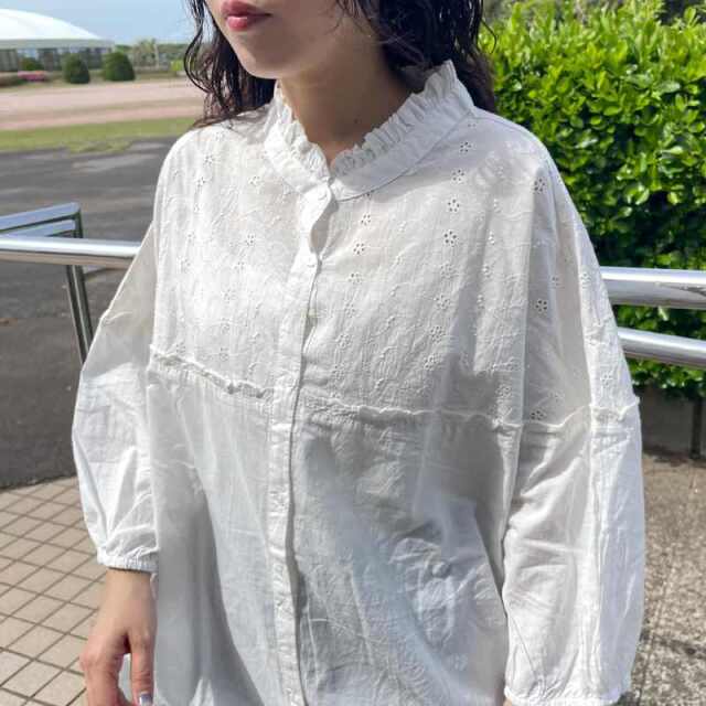フリル刺繍チュニック