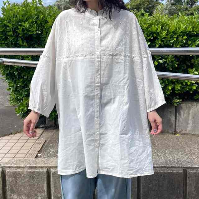 フリル刺繍チュニック