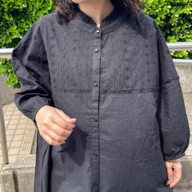 フリル刺繍チュニック