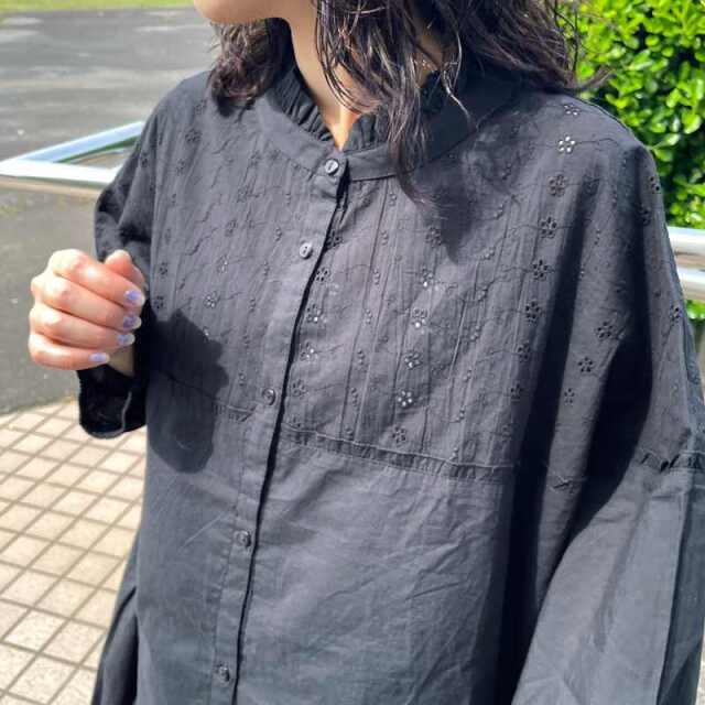 フリル刺繍チュニック