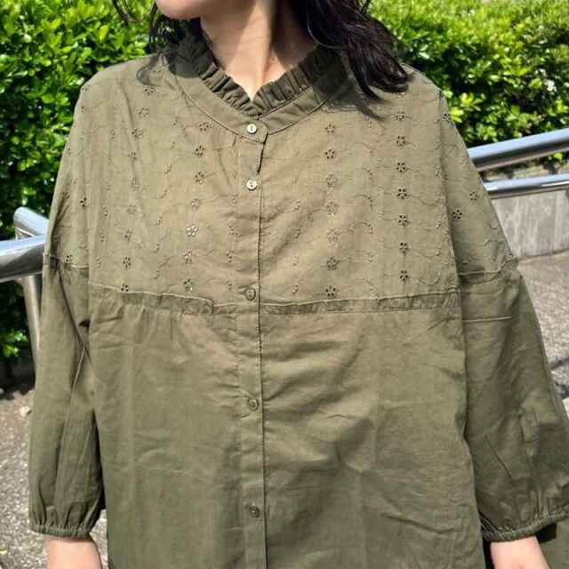 フリル刺繍チュニック