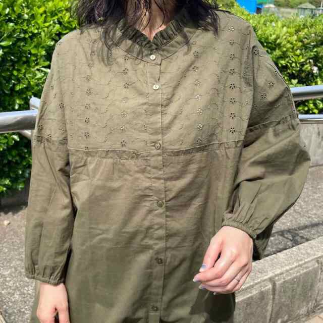 フリル刺繍チュニック