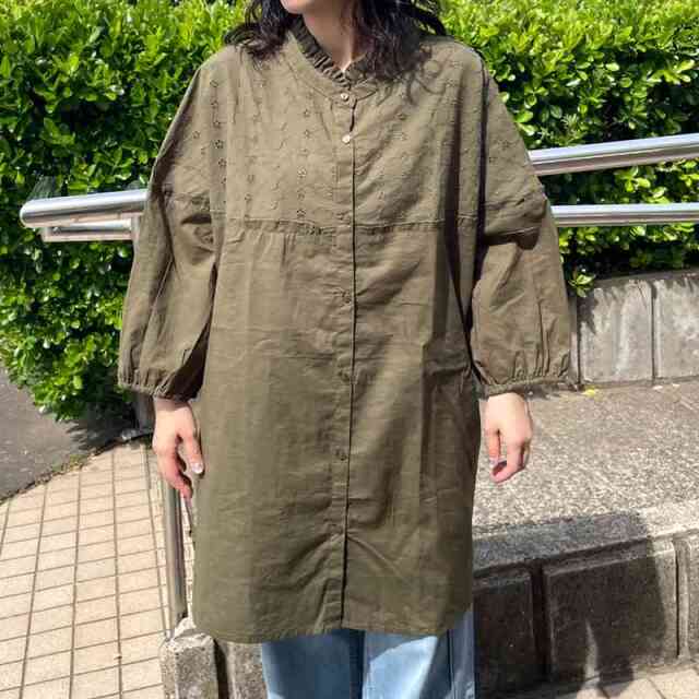 フリル刺繍チュニック
