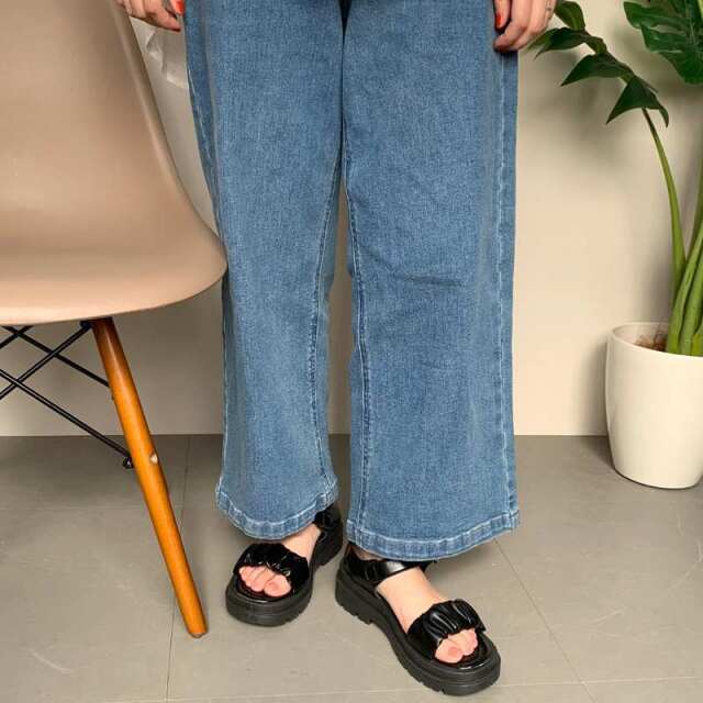 ★WEB限定★ギャザーストラップサンダル