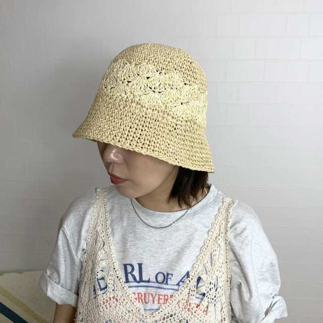 柄クロシェハット