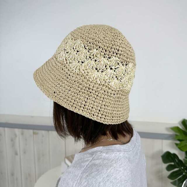 CRB 柄クロシェハット|TiMTiMオンラインストア|レディースアパレル通販