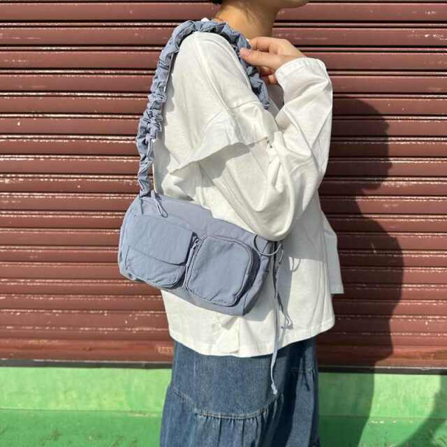 撥水ドロストショルダーバッグ