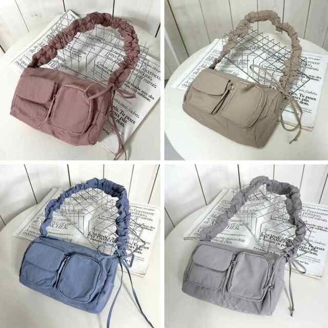 撥水ドロストショルダーバッグ