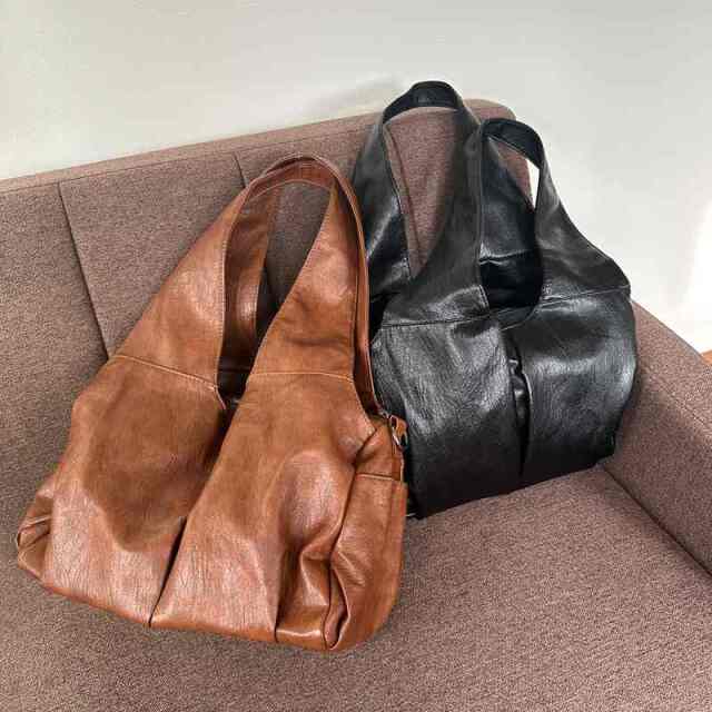 6ポケット合成皮革トートバッグ