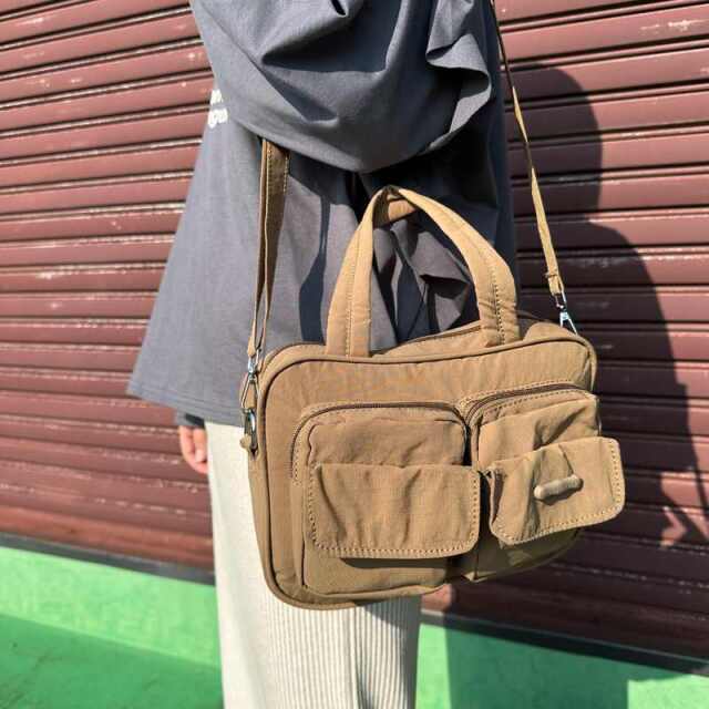 撥水2ポケット2WAYミニトートバッグ