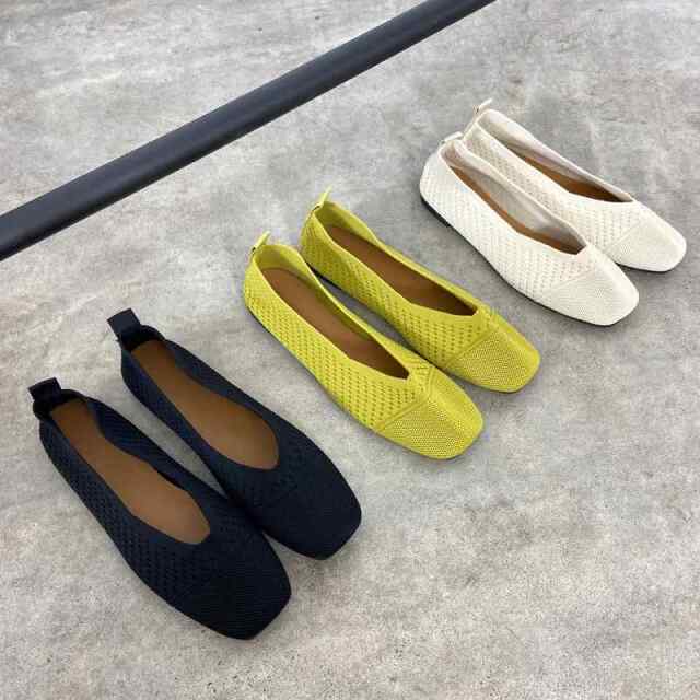 ニットメッシュパンプス