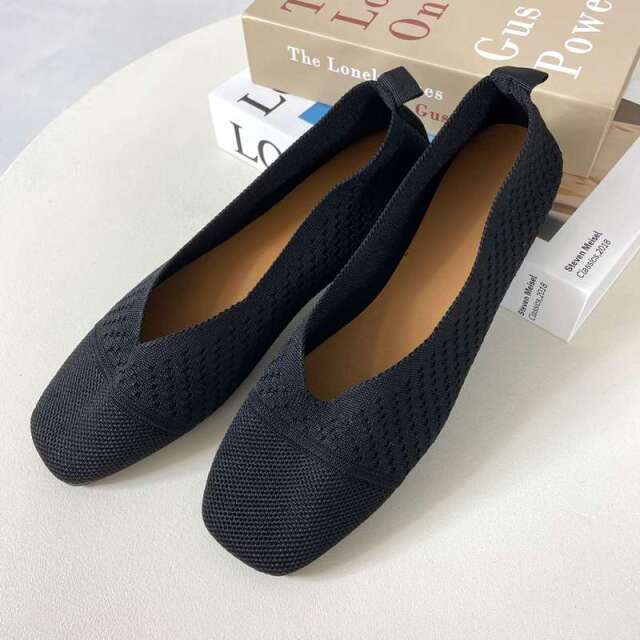 ニットメッシュパンプス