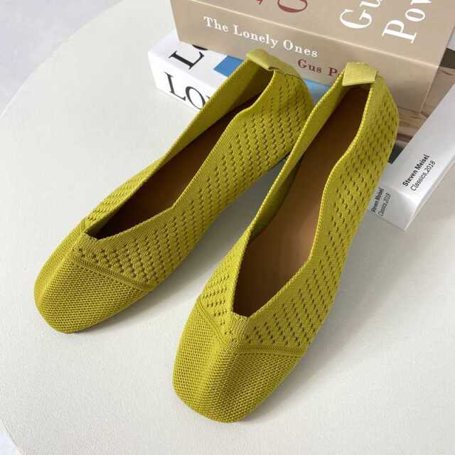 ニットメッシュパンプス