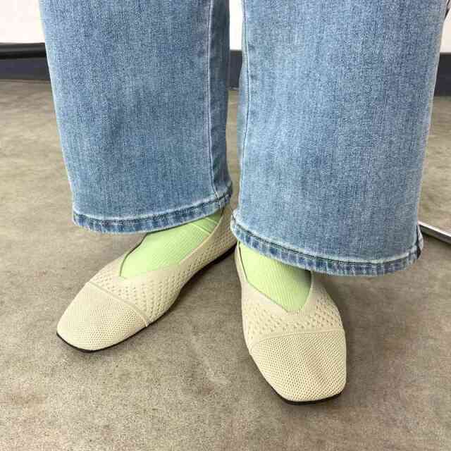 ニットメッシュパンプス