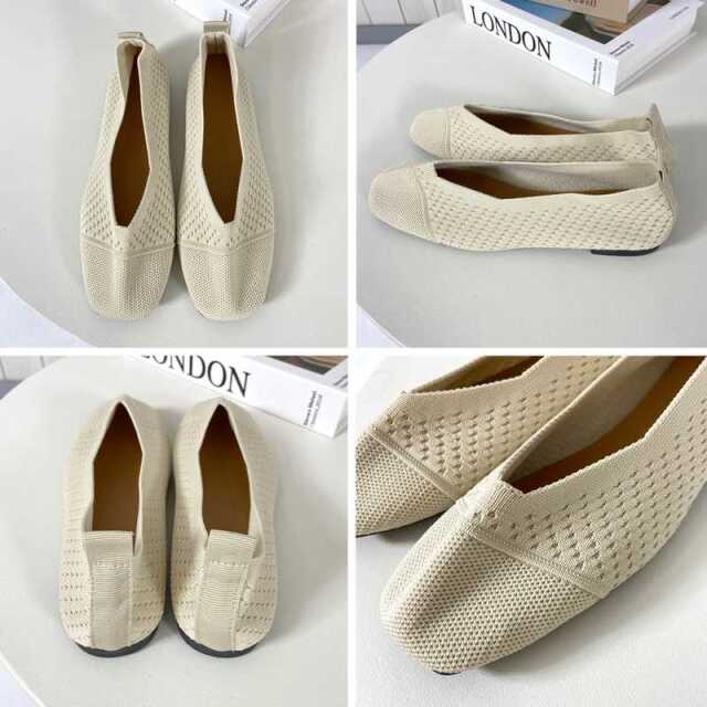 ニットメッシュパンプス