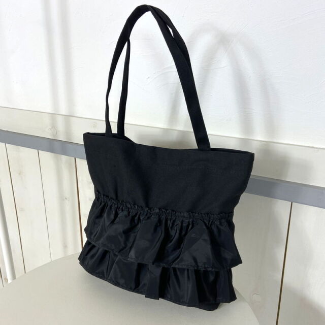 フリルトートバッグ