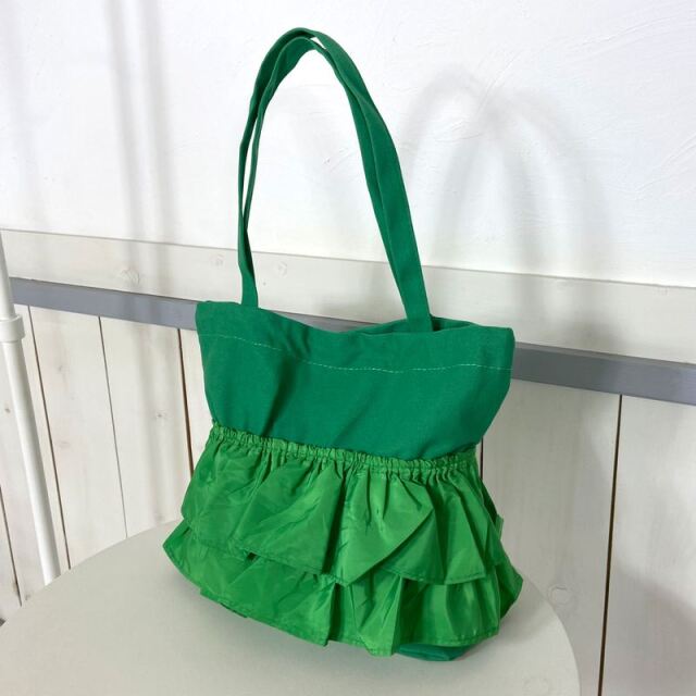 フリルトートバッグ
