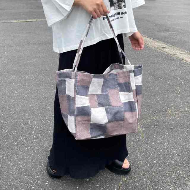 リメイク風キャンバストートバッグ