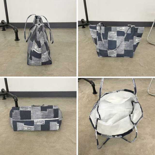 リメイク風キャンバストートバッグ