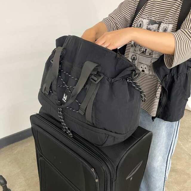 撥水ドロストトラベルトートバッグ