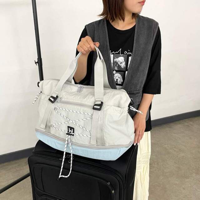 撥水ドロストトラベルトートバッグ
