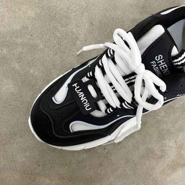 配色ダッドスニーカー