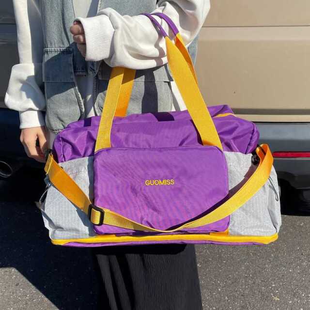 撥水配色トラベルトートバッグ