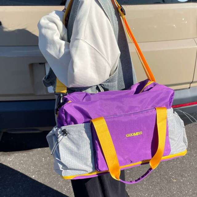 撥水配色トラベルトートバッグ