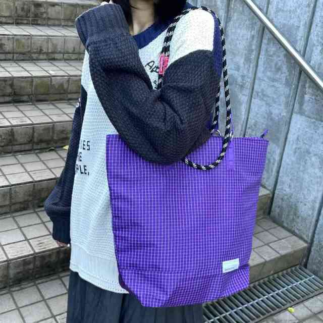 撥水チェック2WAYトートバッグ