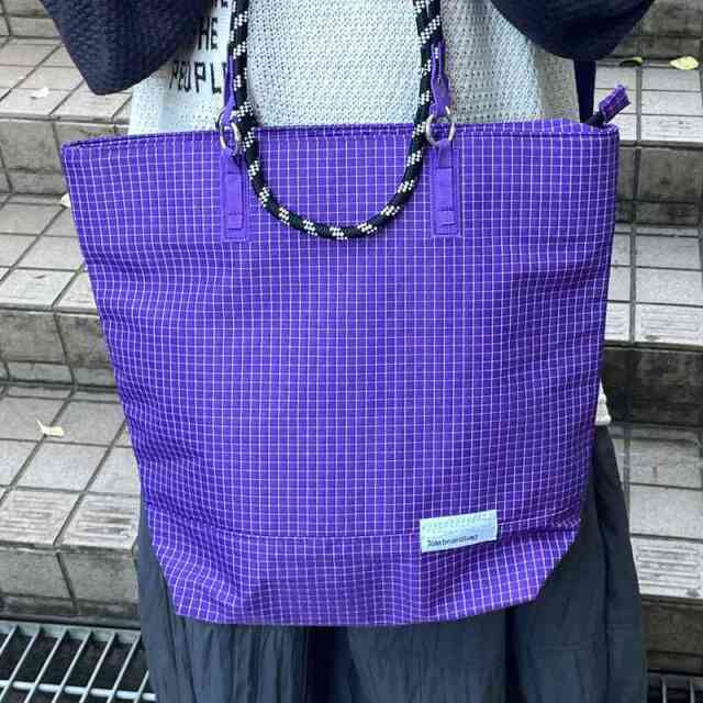 撥水チェック2WAYトートバッグ