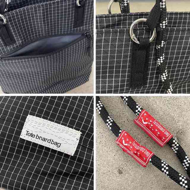 撥水チェック2WAYトートバッグ
