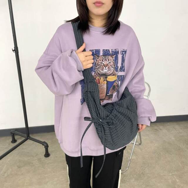 撥水ドロストチェックショルダーバッグ