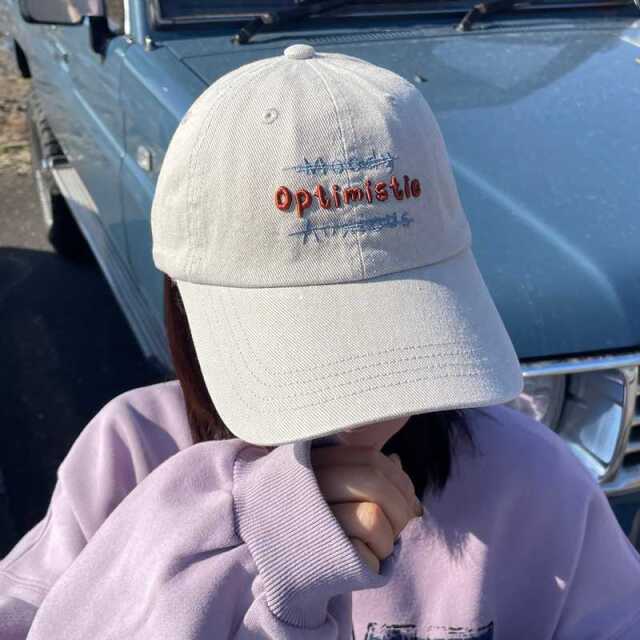 ハードウォッシュ刺繍キャップ