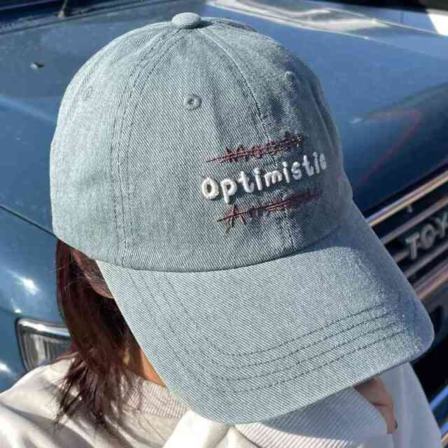 ハードウォッシュ刺繍キャップ