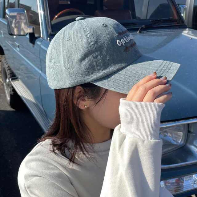 ハードウォッシュ刺繍キャップ