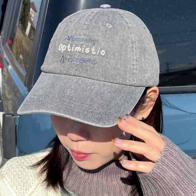 ハードウォッシュ刺繍キャップ