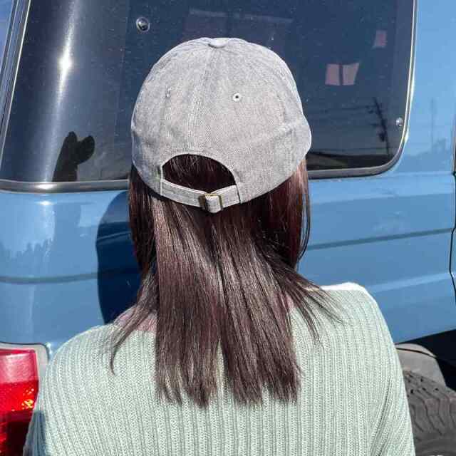 ハードウォッシュ刺繍キャップ