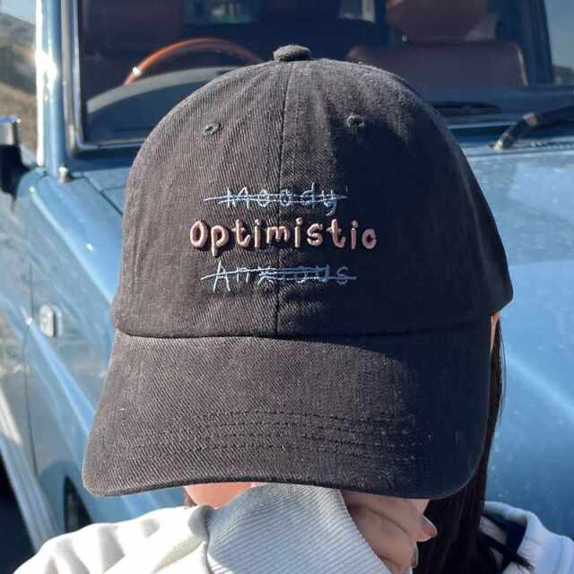 ハードウォッシュ刺繍キャップ