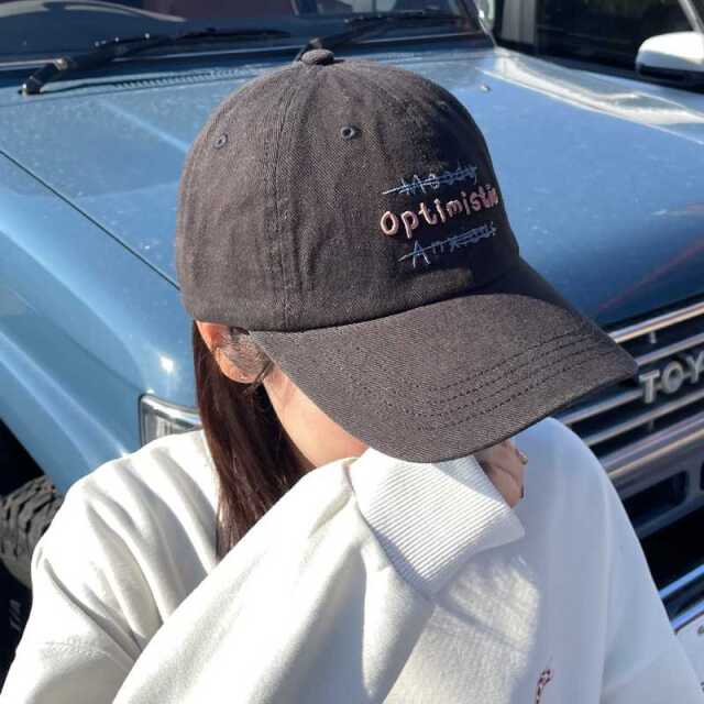 ハードウォッシュ刺繍キャップ