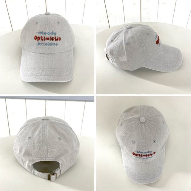 ハードウォッシュ刺繍キャップ