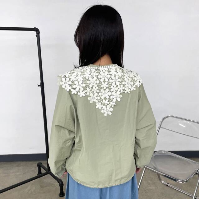 花モチーフ付け襟