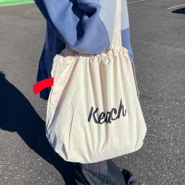 撥水配色ロゴトートバッグ