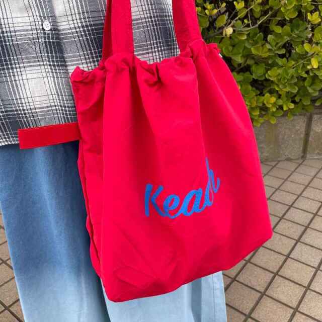 撥水配色ロゴトートバッグ