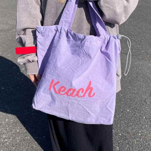 撥水配色ロゴトートバッグ