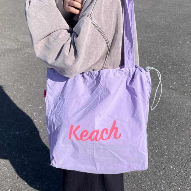 撥水配色ロゴトートバッグ