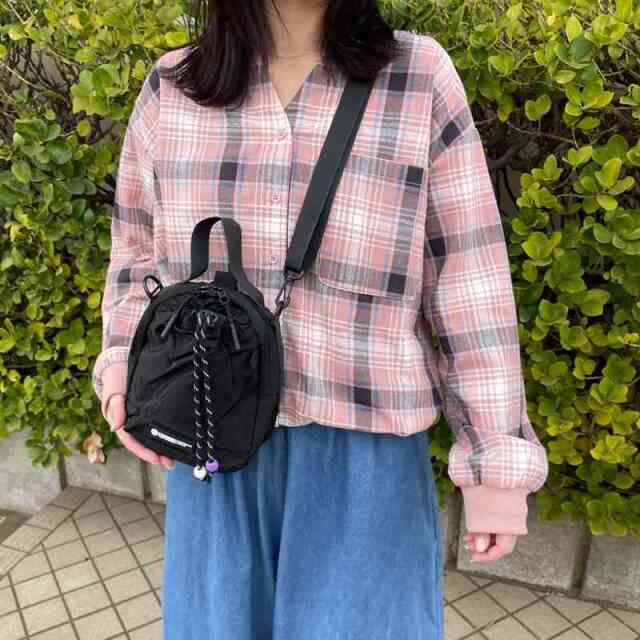 撥水配色ミニショルダーバッグ