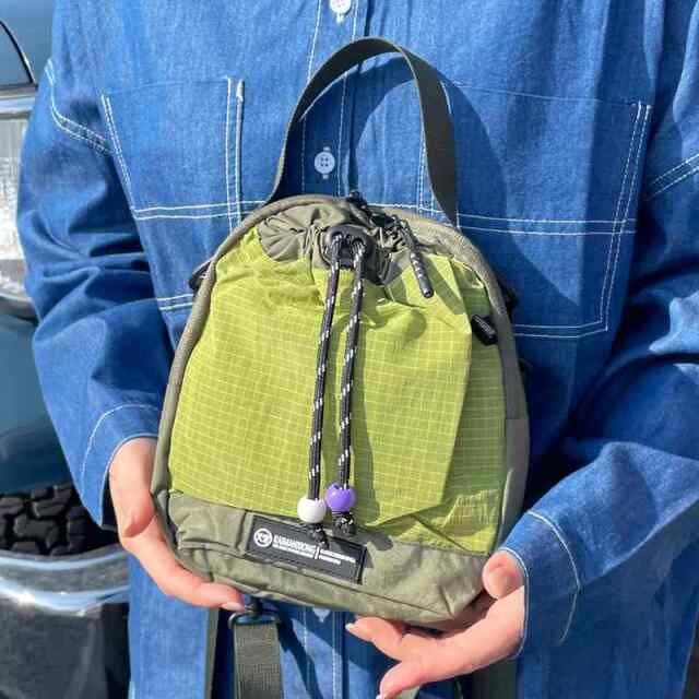 撥水配色ミニショルダーバッグ