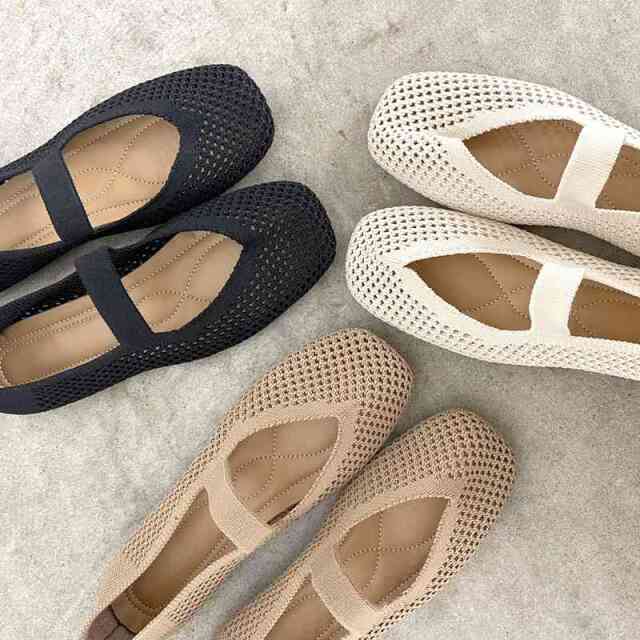 メッシュバンドバレーシューズ