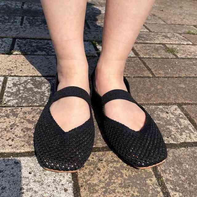 メッシュバンドバレーシューズ