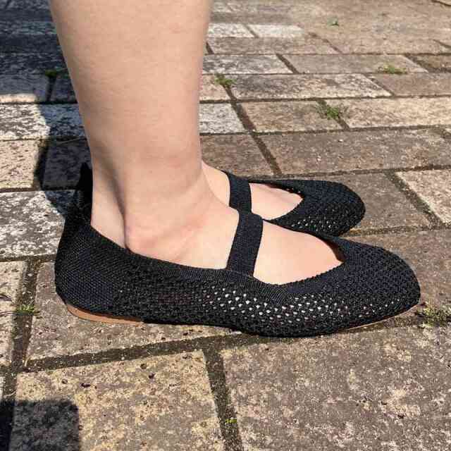 メッシュバンドバレーシューズ